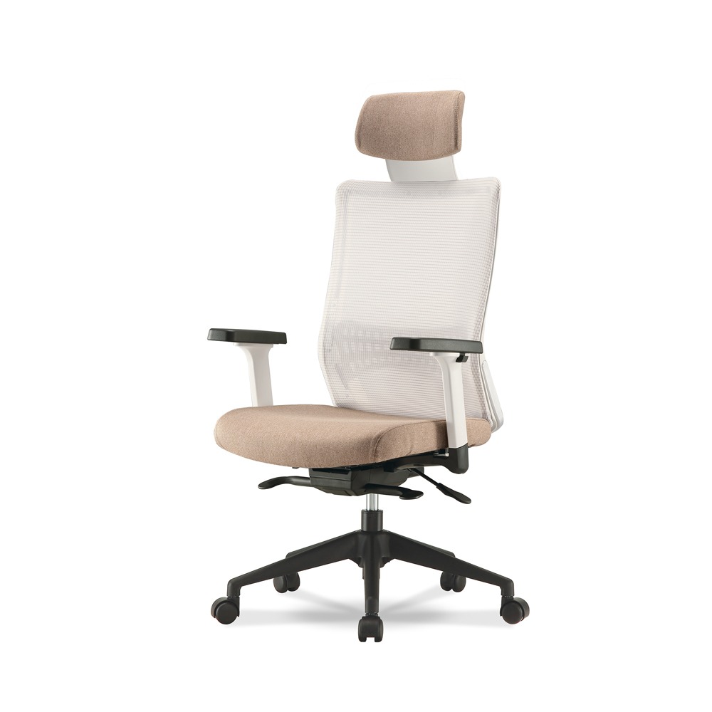 미세몽 신선초 A형 흰색/베이지 SH - 600 사무실 학생 서재 의자