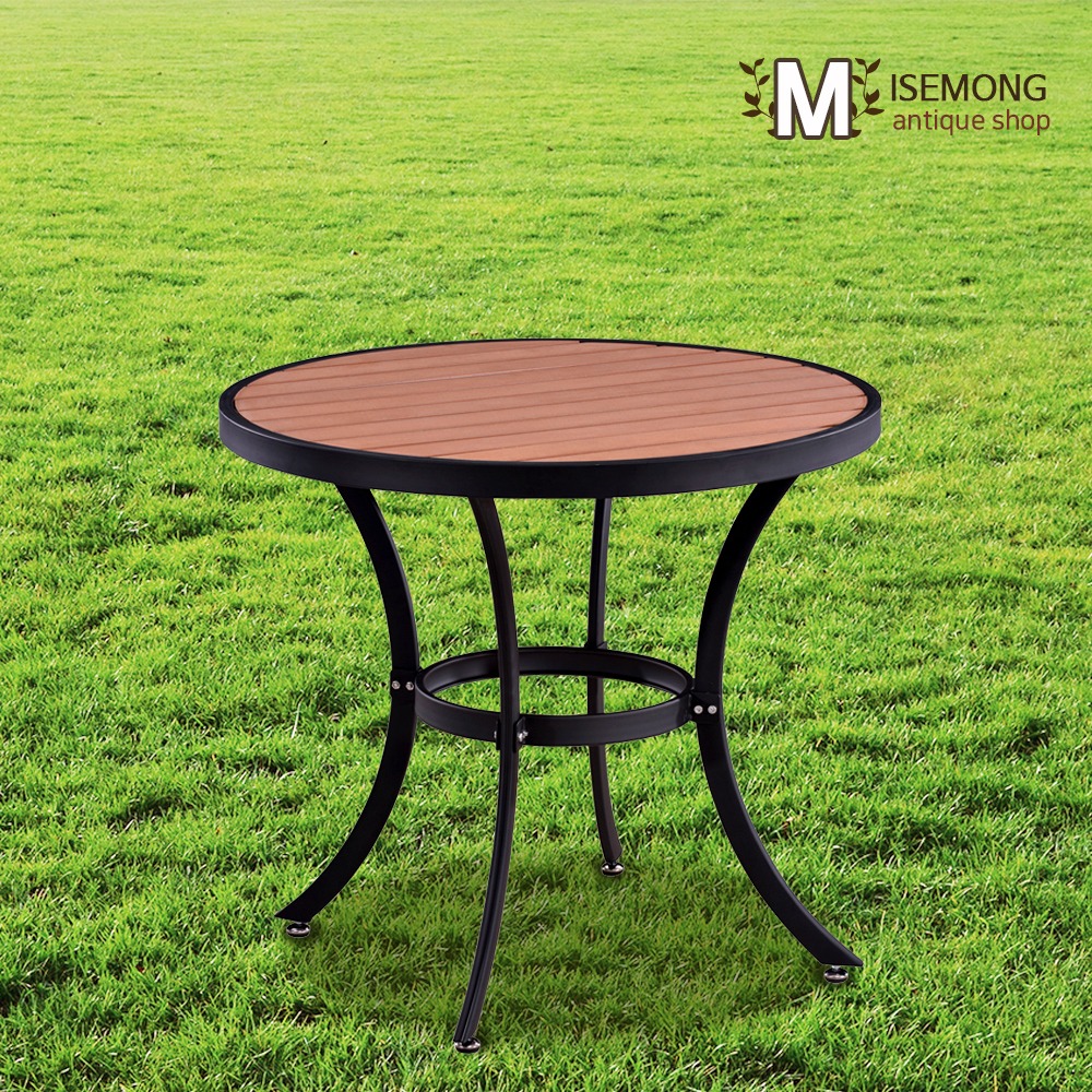 MW 수지목700 야외용 원형 테이블 테라스 카페 정원
