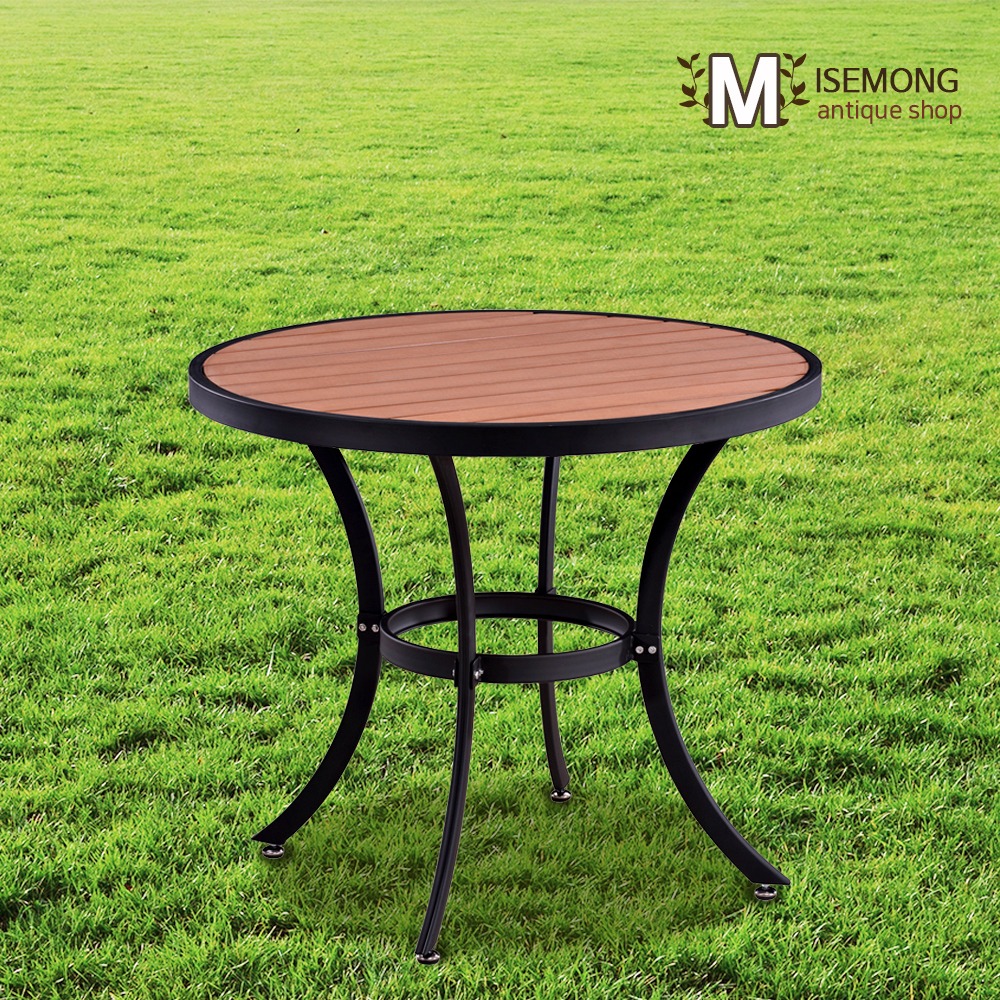 MW 수지목800 야외용 원형 테이블 테라스 카페 정원
