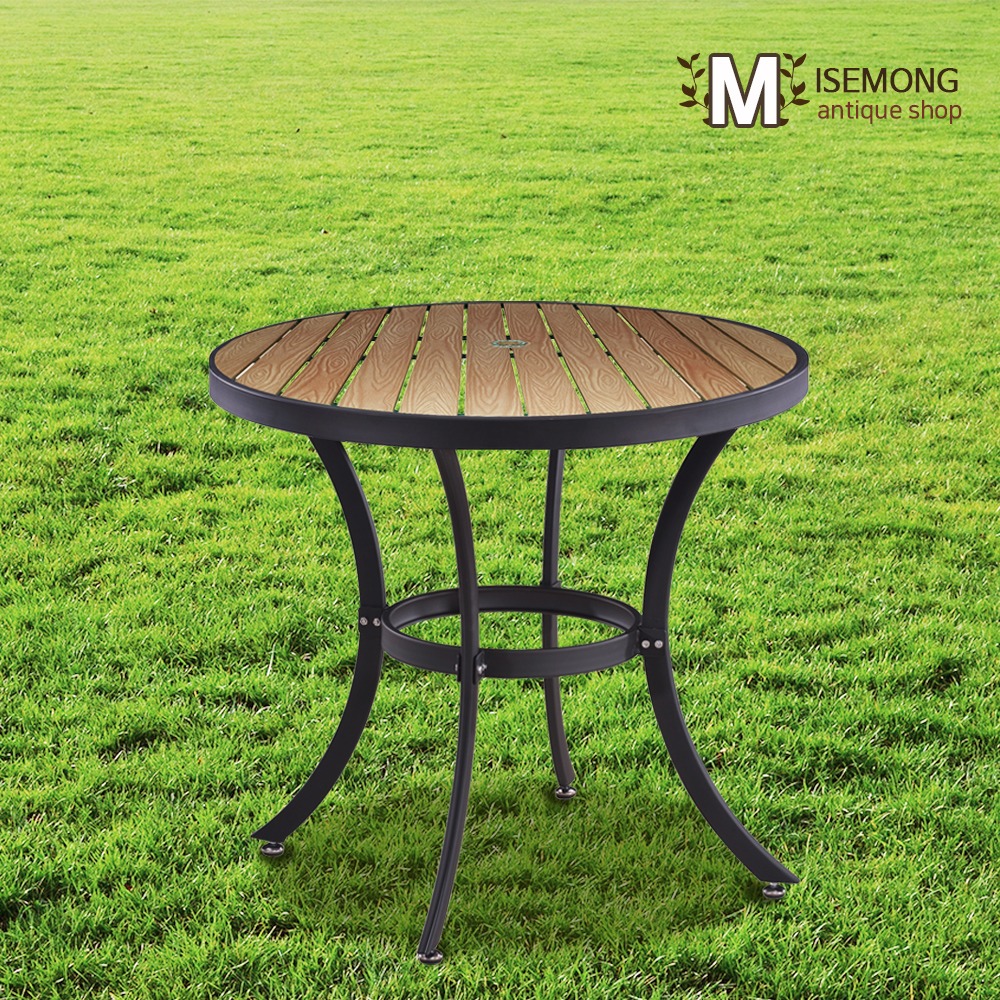 MW 수지목700 야외용 원형 테이블 테라스 카페 정원
